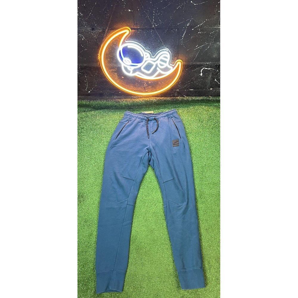 Nike Air Max Sportswears Essentials‎ Teal Joggers Sweatpants Mens Size SM